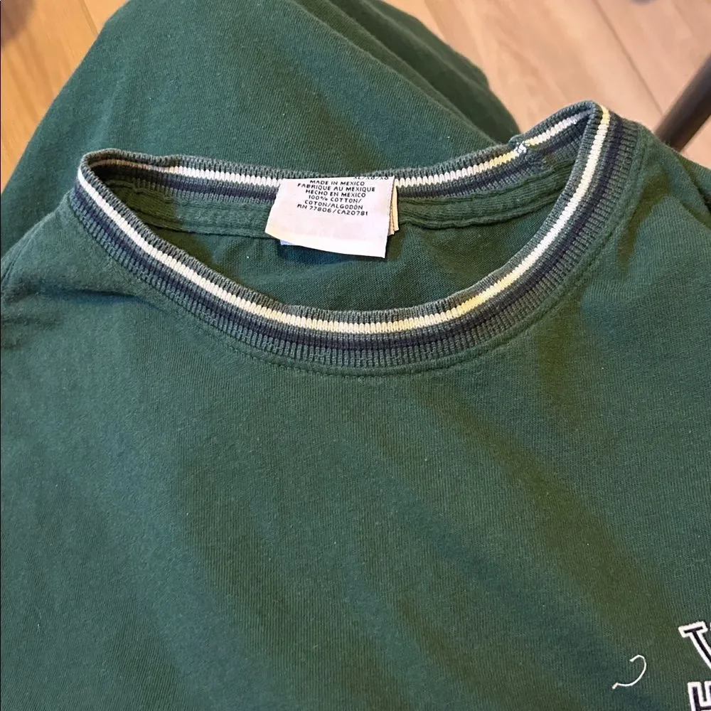 Vintage Tommy Hilfiger Men’s Logo Shirt 90s Green Size XL